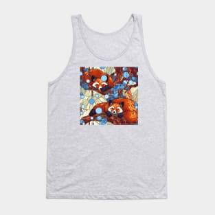 Two cute sleeping red pandas pattern Tank Top